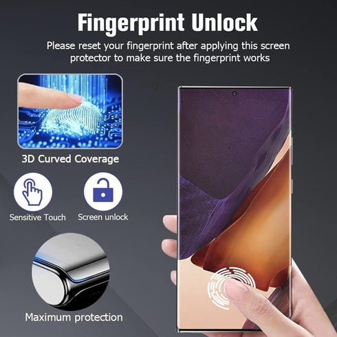 BANDQ 3 Pack Samsung Galaxy Note 20 Screen Protector?3+1 Pack? 1 Pack Camera Lens Protector, Bubble-Free, 9H Tempered Glass Screen Protector for G...
