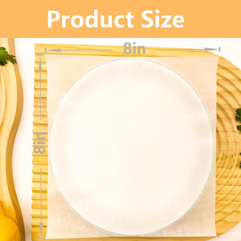 50Pcs 8x8 In Parchment Paper Sheets, White Parchment Paper for Baking, Square Baking Paper Sheets, Precut Parchment Sheets for Cookies, Cooking, F...