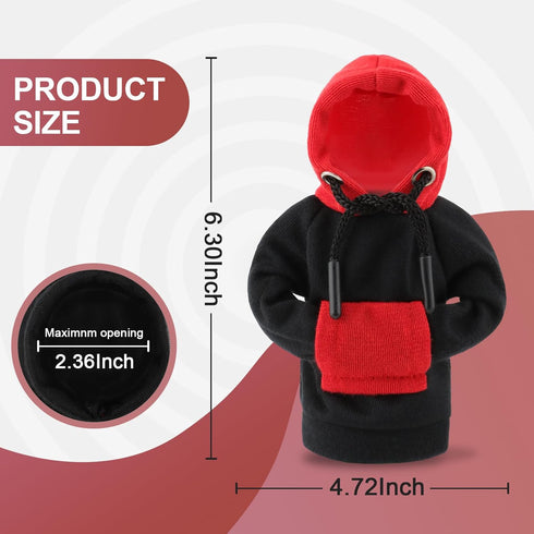 Gear Shift Hoodie, Upgraded Universal Hoodie Car Gear Shift Cover, Funny Shifter Hoodie, 5.9 Inch Car Shifter Stick Protector Decoration(Mixed Bla...