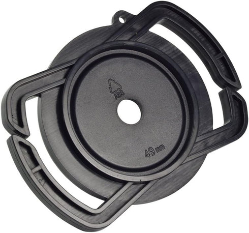 Camera Buckle Lens Cap Holder Keeper for Canon Nikon Sony Olympus Fujifilm Pentax Panasonic Sigma DSLR/SLR/Evil Camera Lens Cap-Black ABS Plastic ...