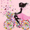DEKOSH Girl Wall Decals for Kids Room | Wall Art Stickers with Butterflies and Flowers for Girls Bedroom Decor | Peel and Stick Girls Room Decorat...
