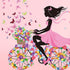 DEKOSH Girl Wall Decals for Kids Room | Wall Art Stickers with Butterflies and Flowers for Girls Bedroom Decor | Peel and Stick Girls Room Decorat...