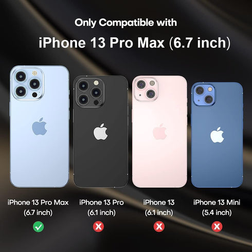 Case for iPhone 13 Pro Max Case 6.7" with 2 Screen Protector, Full Body Heavy Duty Military Grade Cover, Shockproof/Drop Proof Protection Phone Ca...