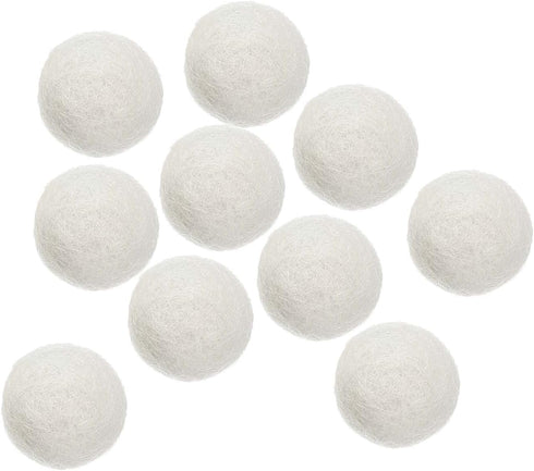 PATIKIL Wool Felt Balls Beads Wool Felting Pom 2cm 20mm White for Home Crafts Handcrafts Project DIY Pack of 10...