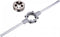uxcell Die Stock Handle Wrench Set, M14 x 1.5 Threading Round Die and 38mm (Fit M12-M16 Dies) Holder Adjustable Wrench Hand Tool...