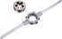 uxcell Die Stock Handle Wrench Set, M14 x 1.5 Threading Round Die and 38mm (Fit M12-M16 Dies) Holder Adjustable Wrench Hand Tool...