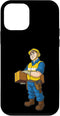 iPhone 12 mini Cute handymen bringing the wooden material for the project Case...