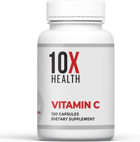 10X Health Vitamin C Supplement - Immune Support Supplement with Vitamin C 1000mg Also Known as Ascorbic Acid - Great for Tissue Recovery & Overal...