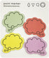 Wrapables Colorful Thinking Bubble Sticky Notes (Set of 2)...