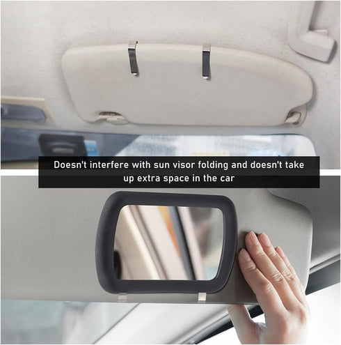 1PC Car Sun Visor Vanity Mirror, Clip-on Automotive Makeup Sun-Shading Mirror, Vehicle Sun Visor Cosmetic Vanity Mirror for Women Girls, Universal...