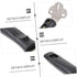 1pc 3 Wok Handle Stainless Steel Frying Pan Replacement Parts...