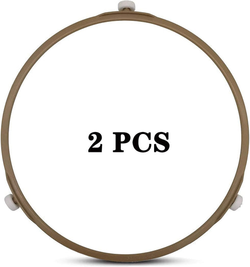 Microwave Turntable Ring,8.7 Inch Microwave Oven Tray Rotating Roller Support Ring Large Glass Plate Tray Wheel Ring(2 PCS),Roller Height 15 mm...