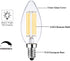 LED Light Bulbs E14 Base Warm White 2700K 60W Dimmable European Light Bulbs for Turkish Lamp, E14 Bulb 6W LED Candle Bulb, 6 Pack...
