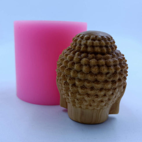 Mini Buddha Head Design Silicone Soap Mold Candle Wax Molds Decorating Gypsum Resin Crafts Silicone Mould...