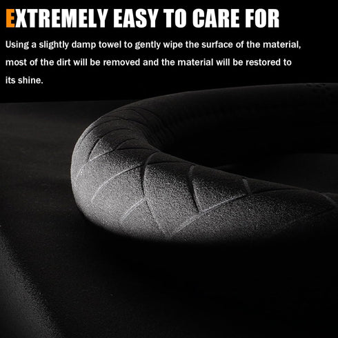 Car Suede Steering Wheel Cover, Non-Slip Protector for Auto Steering Wheel with Grid of The Correction Marker, Breathable Universal Automotive Acc...