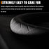 Car Suede Steering Wheel Cover, Non-Slip Protector for Auto Steering Wheel with Grid of The Correction Marker, Breathable Universal Automotive Acc...