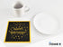 HOME-X Happy Birthday Black and Gold Paper Napkins, Square Party Napkins, 48 Count - 6.5" x 6.5"...