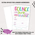 Girl Bounce House or Jumping Party Invitations (20 Count) With Envelopes - Jump Party Invites...