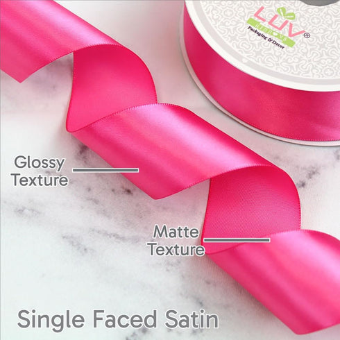 Creative Ideas PSF1102-175 Solid Satin Ribbon, 1-1/2"/50 yd, Hot Pink...