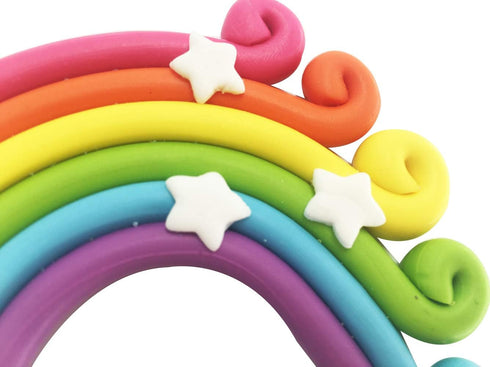 Rainbow Cake Topper Cupcake Pick Wedding Birthday Party Favor Dessert Rainbow Design Cake Pick...