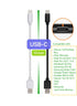 10-Pack Multi Short USB Cables & TypeC-C Cables for Charging Stations Compatible/w iPhone15, iPhone5-14/ iPads/iPad Mini/iPad Pros/Samsung Moblies...