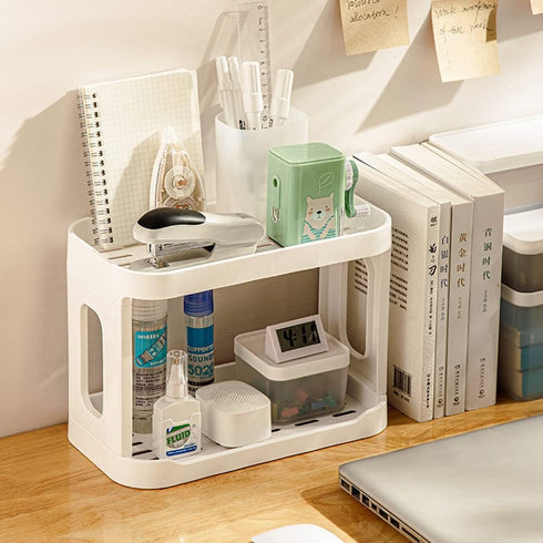 kaileyouxiangongsi 2-Tier Desk Organizers & Dispensers?Mail Holder for Office Desk Organization?Kitchen Spice Rack or Bathroom Countertop Organize...