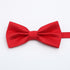 Dan Smith Men Bow Ties Red Gingham Bowties Handkerchiefs Cufflink Set Polyester 25.6"-Neck-Size Clip-On Adjustable Ski Fabric DBC3016 Red...