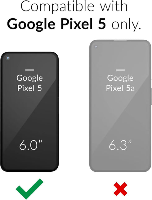Crave Pixel 5 Case, Dual Guard Protection Series Case for Google Pixel 5 - Black...