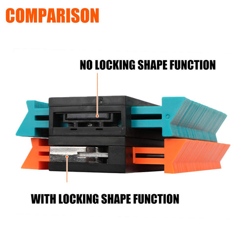 Saker Contour Gauge (10 Inch Lock) Profile Tool-Adjustable Lock Tool for Men Dad Him Boyfriend Husband-Precisely Copy Irregular Shape Duplicator-W...