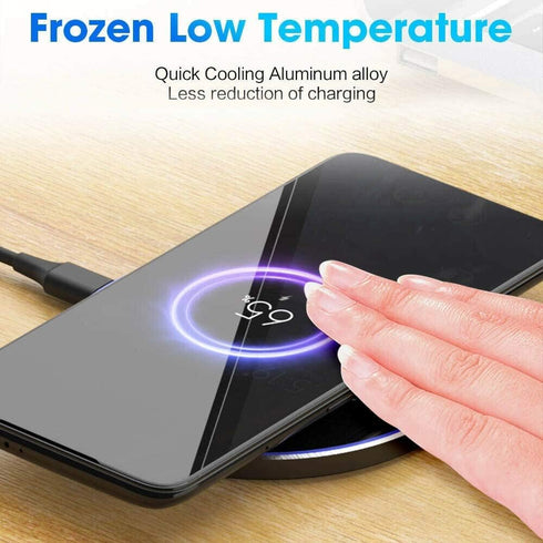 30W Universal Wireless Phone Charger Qi Fast Wireless Charging Fast Charging Pad Compatible with iPhone 12 12Pro 11 11Pro XS 8...
