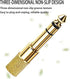 4pack 1/4 to 3.5mm Audio Adapter Quarter Inch to Headphone Jack Stereo 3.5mm Female Audio Jack Adapter Gold for Speaker Headphone Guitar......