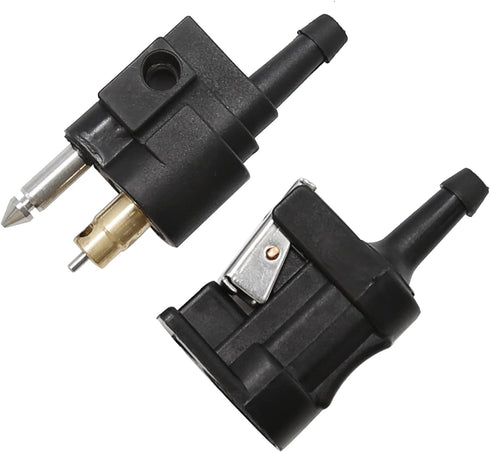 1/4 Inches 6mm Barb Female Fuel Line Quick Connector + 1/4 Inches 6mm Male Fuel Connector Replacement for Yamaha Outboard Motor...