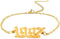 CSIYANJRY99 Birth Year Ankle Bracelets for Women,14K Gold Plated Birth Year Number Anklets Adjustable Chain Beach Foot Ankle Bracelets for Women B...