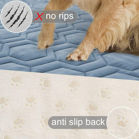 Waterproof and Anti-Slip Dog Bed Cover and Pet Blanket Sofa Pet Bed Mat car Incontinence Mattress Protectors Furniture Couch Cover for Most Cats D...