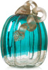 Glitzhome Hand Blown Crackle Glass Pumpkin Elegant Table Accent for Fall Harvest & Thanksgiving Decorating Turquoise 5.52 Inch...