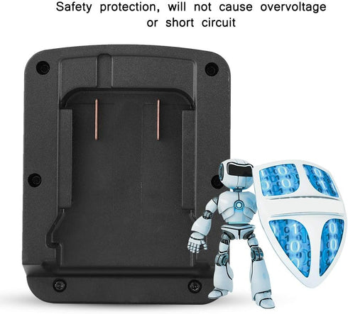 18V to 18V Battery Adapter, ABS Power Tools for Adapting The 18V for Li ion Battery to The 18V Battery in for...