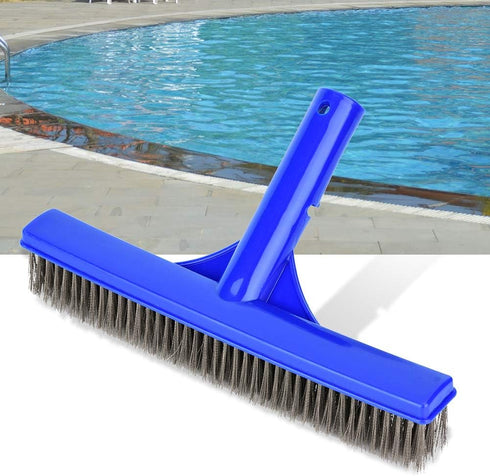 Brush Pool Brush Steel Wire 1Pc Swimming Pool Wall Brush with Steel Wire Bristles for Spa Pond Cleaning Equipment...