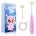 Kids Auto Toothbrush, U31 Sonic Electric Toothbrushes, Food Grade Silicone Soft Bristles, 2 Brush Heads (Pink-Regular)...