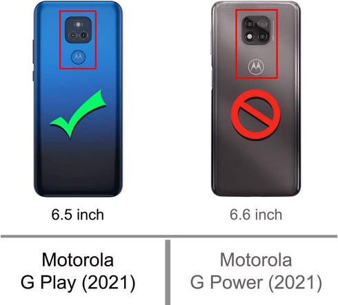 Osophter for Moto G Play 2021 Case with 2pcs Screen Protector Shock-Absorption Flexible TPU Rubber Protective Cell Phone Cover for Motorola G Play...