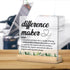 Difference Maker Gifts, Thank You Gifts for Coworker Leader Boss Mentor Employee Mom, Difference Maker Definition Clear Desk Decorative Sign Desk ...