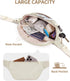 sportsnew Large Fanny Packs for Women, Waist Pack Fashion Crossbody Belt Bags for Walking Running Hiking Travel Bag Beige patent pending...