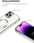 Plating Case for iPhone 14 Pro Max with Camera Lens Protector,Anti-Scratch Shockproof Slim Protective Case, Ideal for Women and Men?Compatible for...