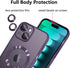 KANGHAR Case Designed for iPhone 15 Plus Magnetic Clear Full Camera Protector Cover Anti-Yellowing Shockproof Slim Case for Women Men Compatible w...