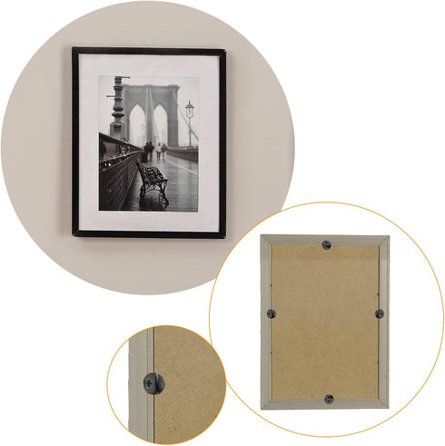 100PCS Picture Turn Button Fasteners Photo Frame Hardware, Picture Frame Hardware Backing Clips with 100 Pieces Screws, Type 2...