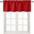 DWCN Red Christmas Valance for Windows Rod Pocket Blackout Window Valance Curtains for Kitchen Bedroom 52 x 18 inch Long,1 Panel...