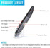 lychee Wireless Optical Pocket Pen Mouse, 2.4GHZ USB Wireless Optical Pen Mouse 800/1200/1600 DPI Adjustable Handwriting Mini Air Mouse Mice for P...