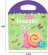Sticker Books for Kids 3-4, Reusable Sticker Book, Quiet Busy Book, Montessori Preschool Learning Activities Educational Travel Toys Gift, Insect ...