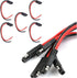 5PCS 10 Gauge 2 Pin Quick Disconnect Polarized Wire Harness, 12 Inch SAE Connector Bullet Lead Cable, Automotive Heavy Duty Extension Cable for Ca...