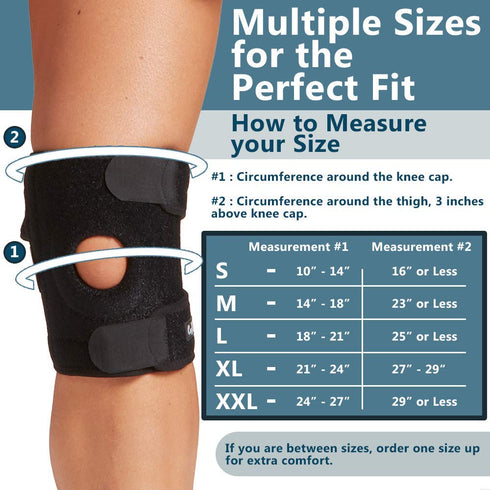 ComfiLife Knee Brace for Knee Pain Relief – Neoprene Knee Brace for Working Out, Running, Injury Recovery – Side Stabilizers – 3 Point Adjustable ...