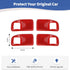 RT-TCZ for Jeep JK Inner Door Handle Cover Bowl Trim Fit for Jeep Wrangler JK JKU 2011-2017 4DR Red Interior Accessories 4pcs...